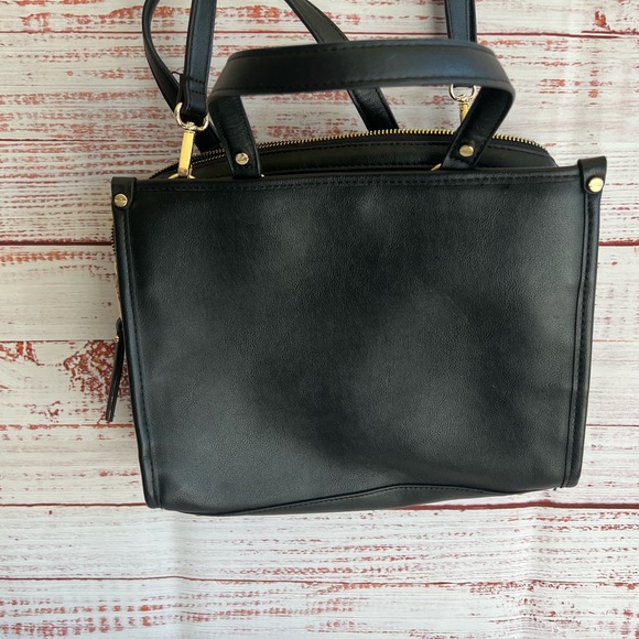 INC INTERNATIONAL CONCEPTS Multi Color Striped Satchel Purse - Picture 6 of 7